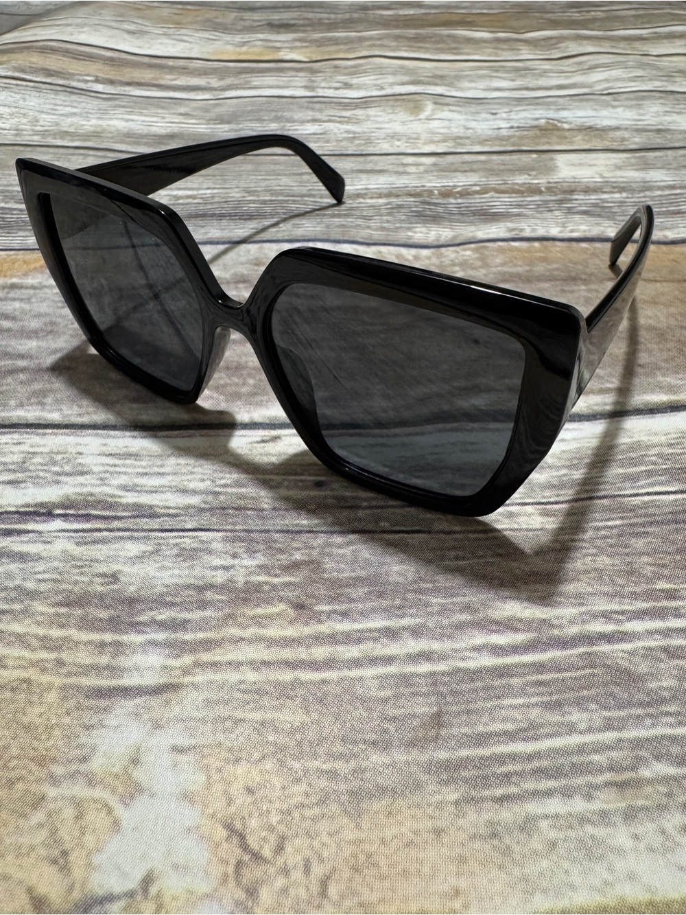 Black Oversized Cat-Eye Women’s Sunglasses